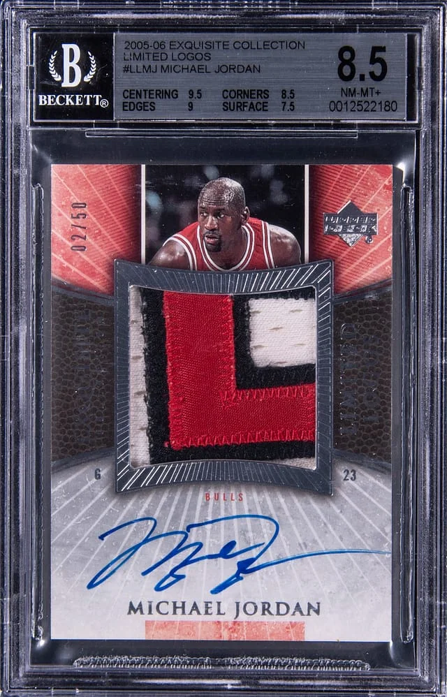 2005-06 Upper Deck Exquisite Collection Michael Jordan Limited Logos #LL-MJ card image