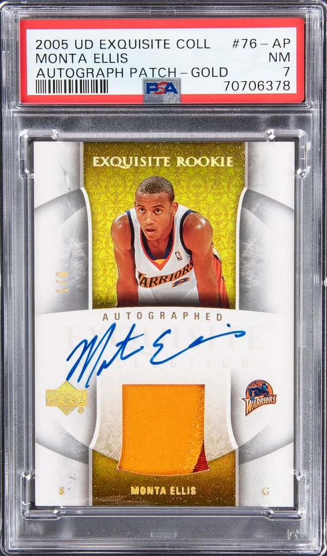 2005-06 Upper Deck Exquisite Collection Monta Ellis #76-AP card image