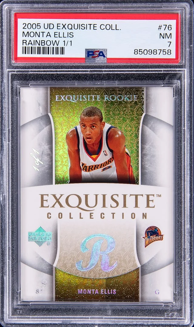 2005-06 Upper Deck Exquisite Collection Monta Ellis Rainbow #76 card image