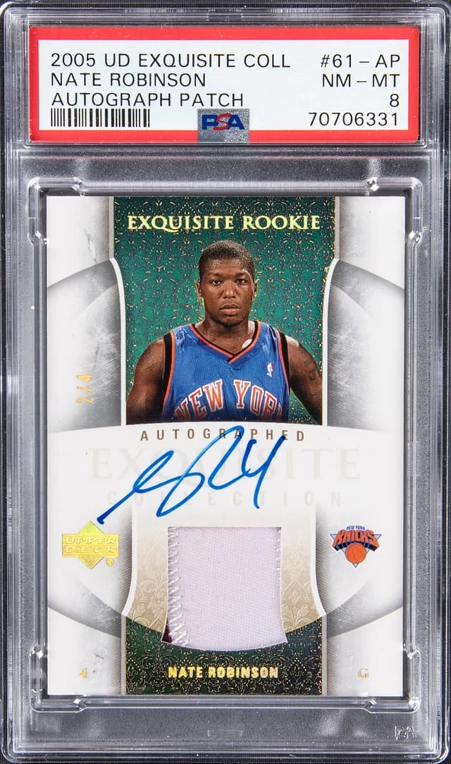 2005-06 Upper Deck Exquisite Collection Nate Robinson #61-AP card image