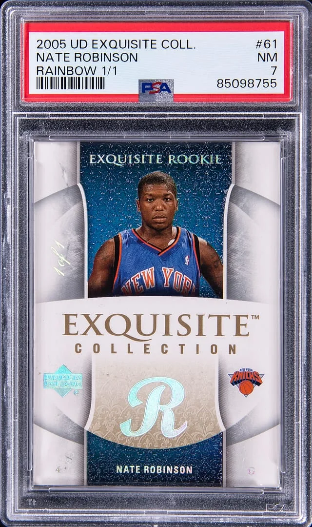 2005-06 Upper Deck Exquisite Collection Nate Robinson Rainbow #61 card image