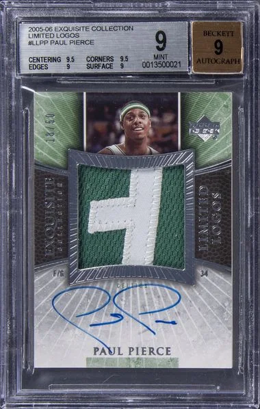 2005-06 Upper Deck Exquisite Collection Paul Pierce Limited Logos #LL-PP card image