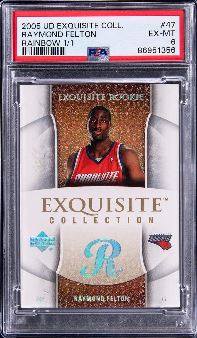 2005-06 Upper Deck Exquisite Collection Raymond Felton Rainbow #47 card image