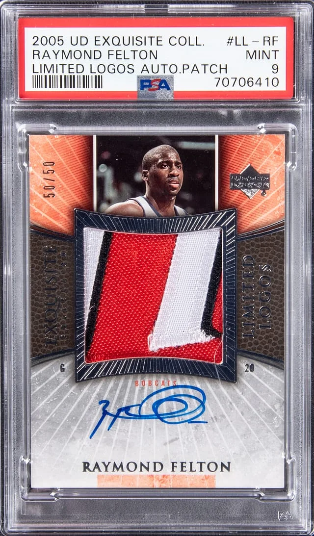 2005-06 Upper Deck Exquisite Collection Raymond Felton Limited Logos Patch Autograph #LL-RF card image