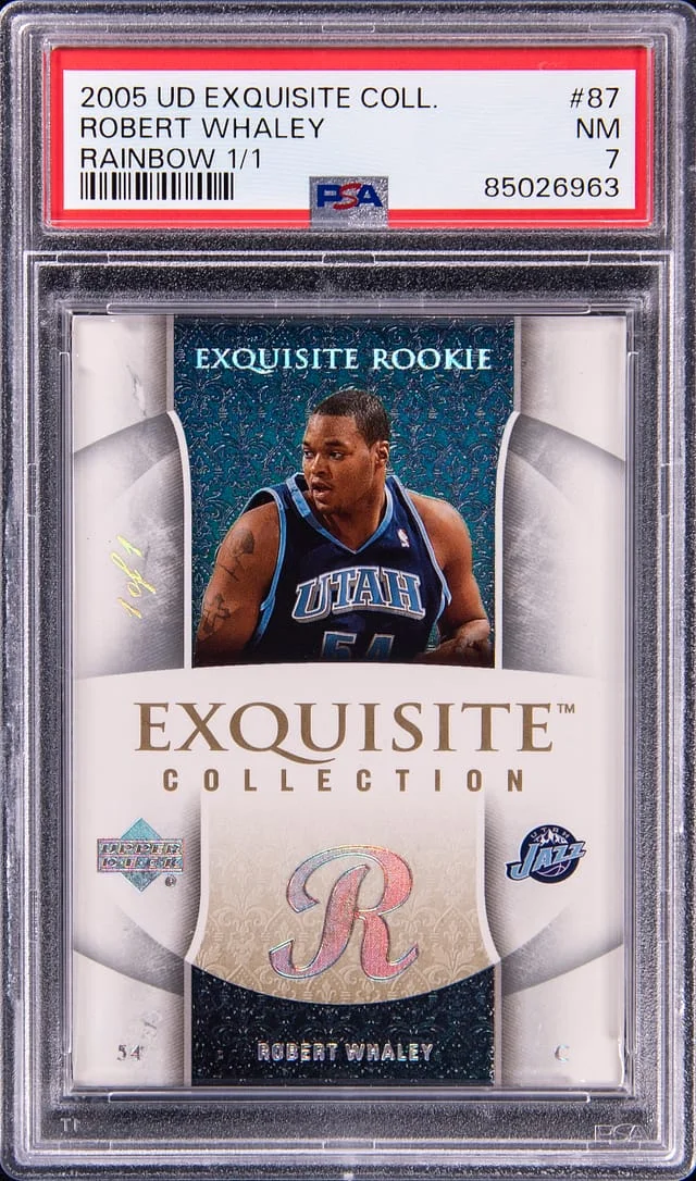 2005-06 Upper Deck Exquisite Collection Robert Whaley Rainbow #87 card image