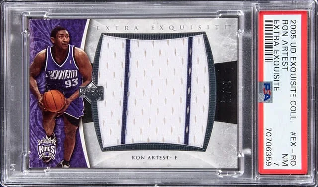 2005-06 Upper Deck Exquisite Collection Ron Artest #EX-RO card image