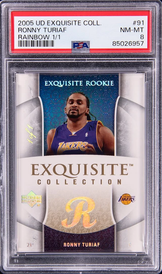 2005-06 Upper Deck Exquisite Collection Ronny Turiaf Rainbow #91 card image