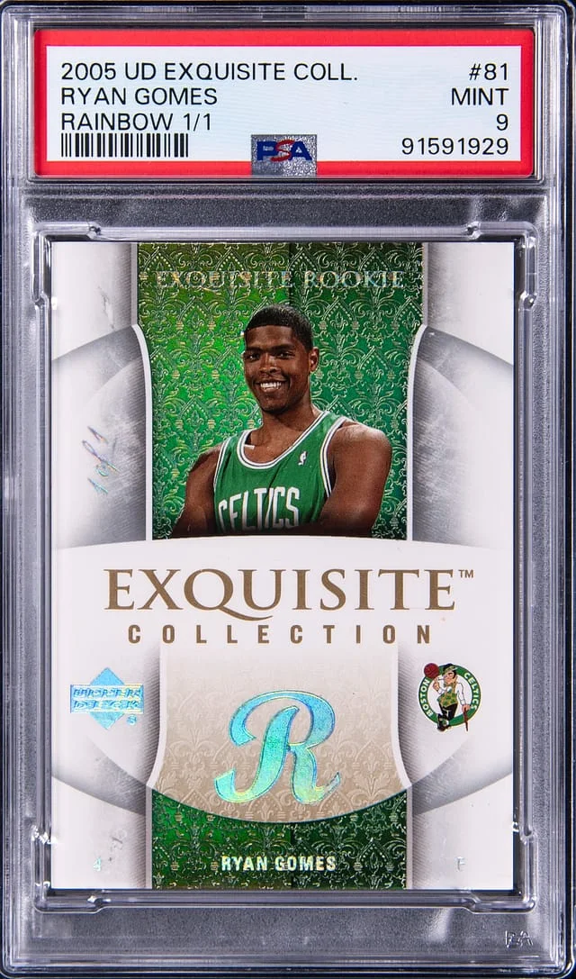 2005-06 Upper Deck Exquisite Collection Ryan Gomes Rainbow #81 card image