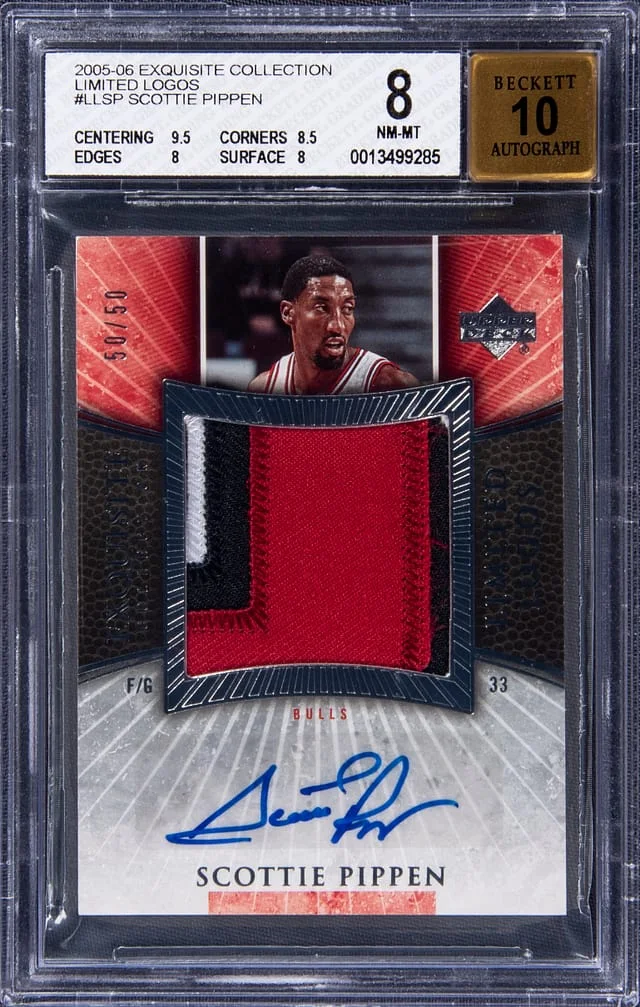 2005-06 Upper Deck Exquisite Collection Scottie Pippen Limited Logos #LL-SP card image