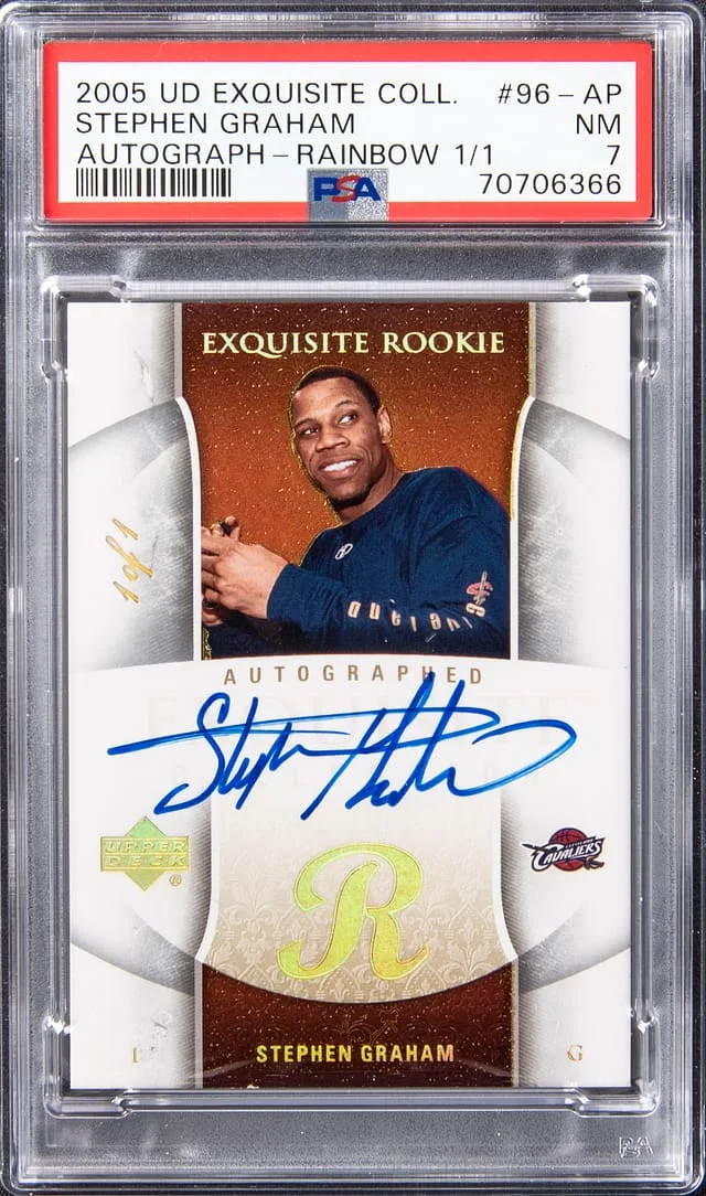 2005-06 Upper Deck Exquisite Collection Stephen Graham Autograph - Rainbow #96-AP card image