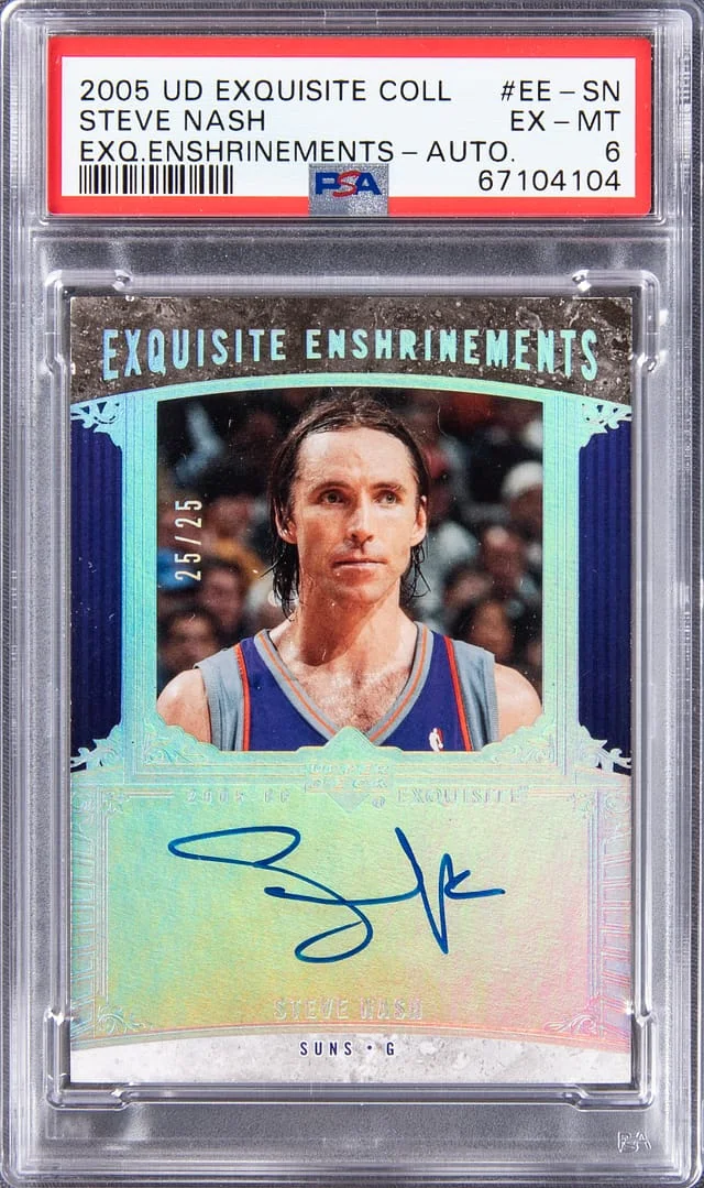 2005-06 Upper Deck Exquisite Collection Steve Nash Exquisite Enshrinements Autograph #EE-SN card image