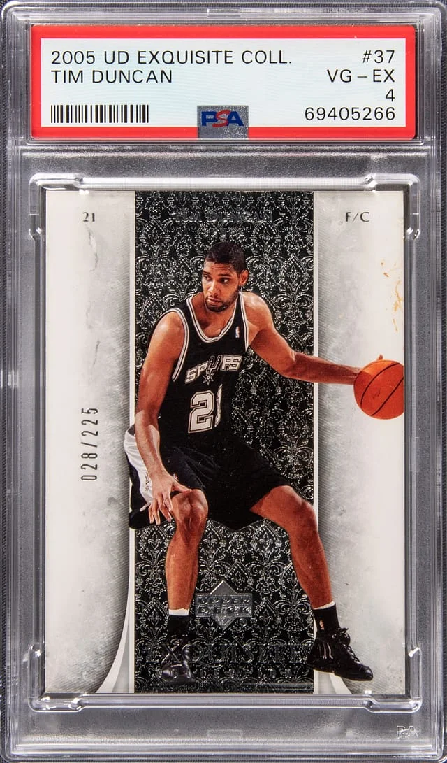 2005-06 Upper Deck Exquisite Collection Tim Duncan #37 card image