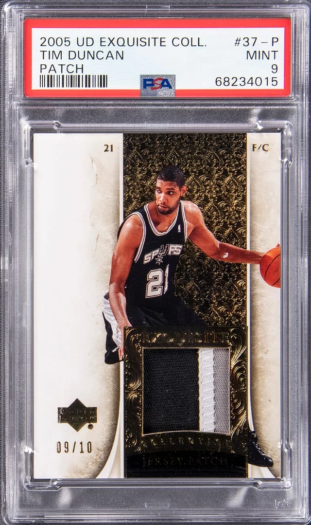 2005-06 Upper Deck Exquisite Collection Tim Duncan Patch #37P card image