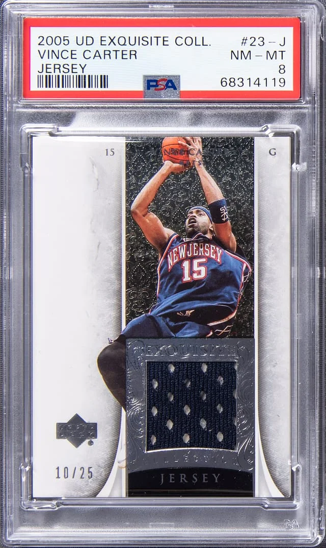 2005-06 Upper Deck Exquisite Collection Vince Carter Jersey #23-J card image