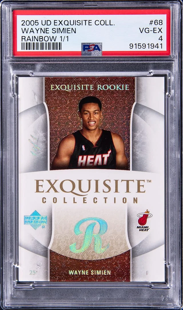2005-06 Upper Deck Exquisite Collection Wayne Simien Rainbow #68 card image