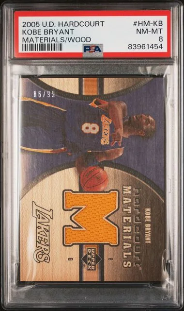 2005-06 Upper Deck Hardcourt Kobe Bryant Materials/Wood #HM-KB card image