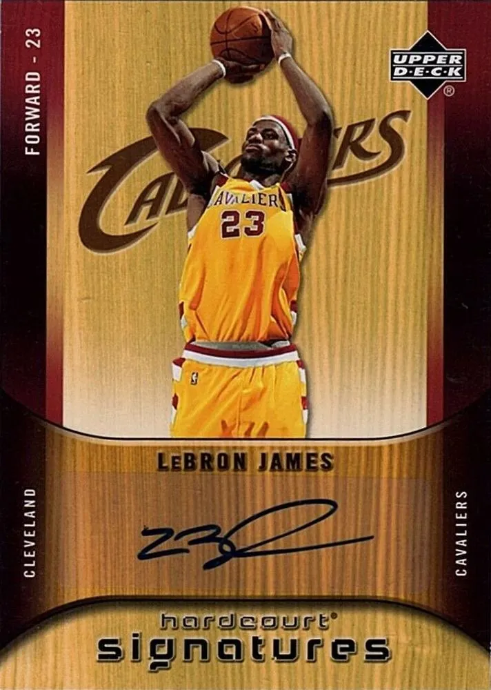 2005-06 Upper Deck Hardcourt Lebron James Signatures #HS-LJ card image