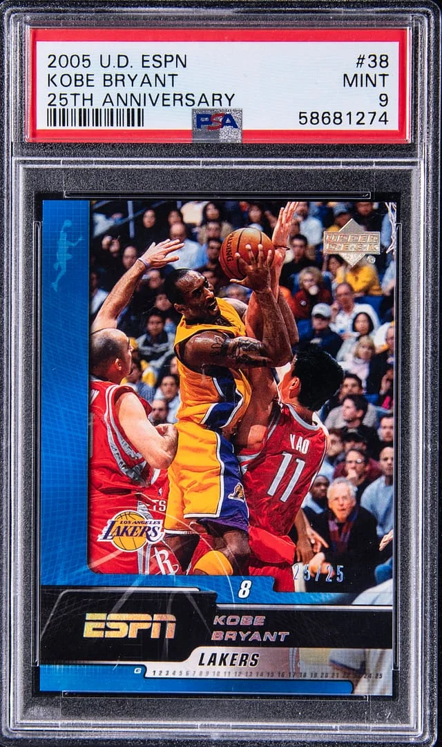 2005-06 Upper Deck Kobe Bryant ESPN 25th Anniversary #38 card image