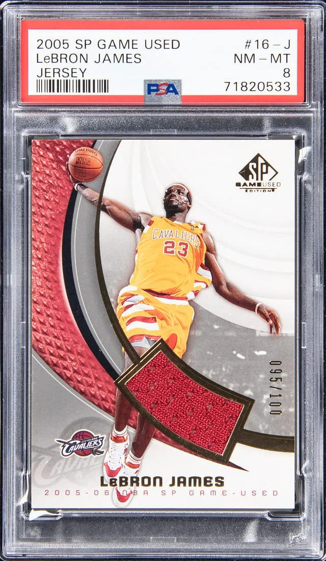 2005-06 Upper Deck LeBron James NBA SP Game-Used #16-J card image