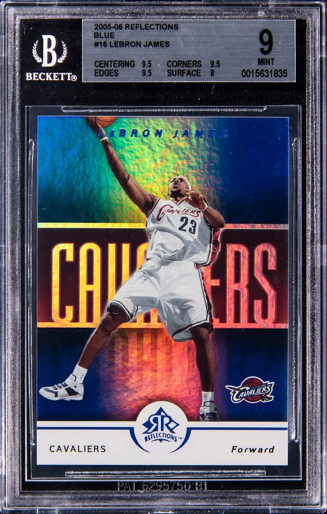 2005-06 Upper Deck LeBron James Reflections Blue #16 card image