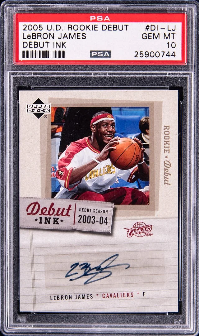 2005-06 Upper Deck LeBron James Debut Ink #DI-LJ card image