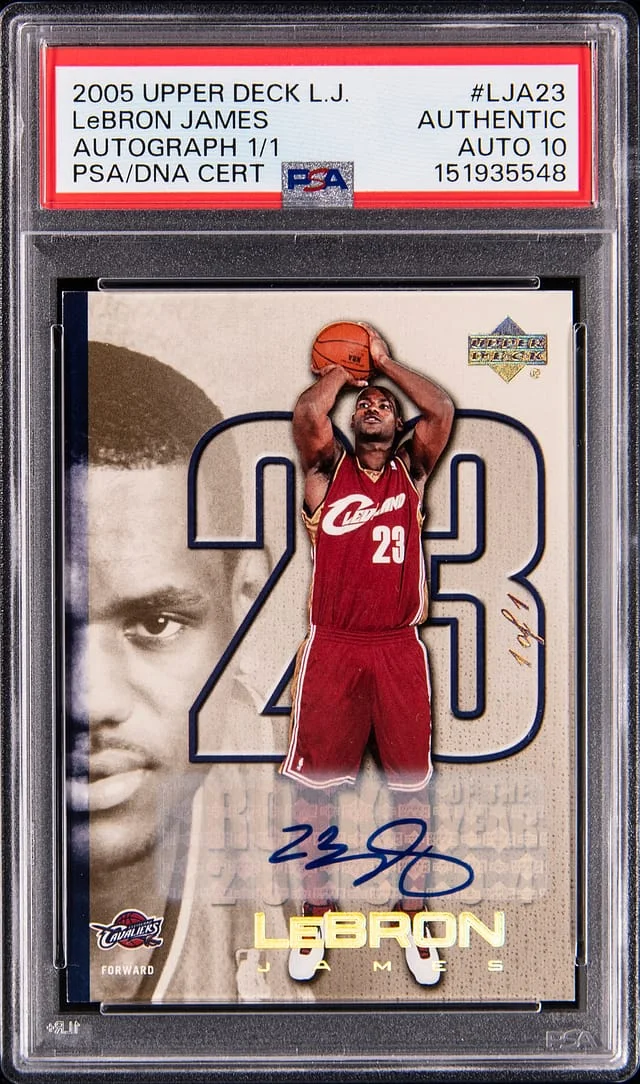 2005-06 Upper Deck LeBron James Autograph #LJA23 card image