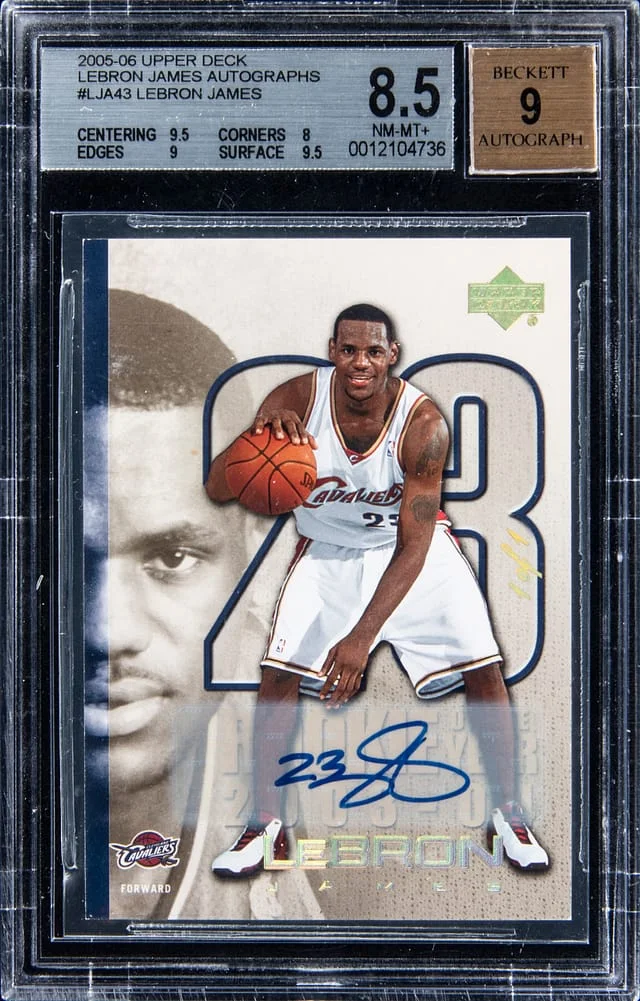 2005-06 Upper Deck LeBron James Autograph #LJA43 card image