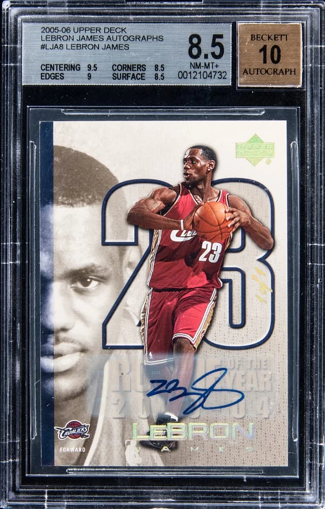 2005-06 Upper Deck LeBron James #LJA8 card image