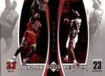 2005-06 Upper Deck Lebron James Michael Jordan/ #LJMJ2 card image
