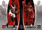 2005-06 Upper Deck Lebron James Michael Jordan/ #LJMJ3 card image