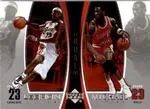 2005-06 Upper Deck Lebron James Michael Jordan/ #LJMJ6 card image
