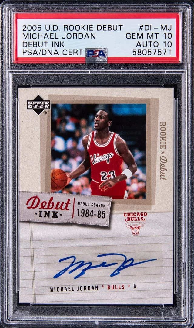 2005-06 Upper Deck Michael Jordan Debut Ink #DI-MJ card image