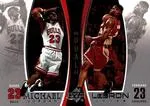 2005-06 Upper Deck Michael Jordan /LeBron James #LJMJ1 card image