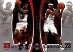 2005-06 Upper Deck Michael Jordan /LeBron James #LJMJ4 card image