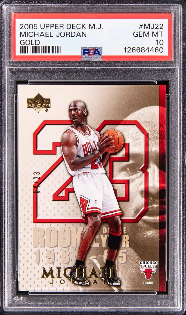 2005-06 Upper Deck Michael Jordan M.J. Gold #MJ-22 card image