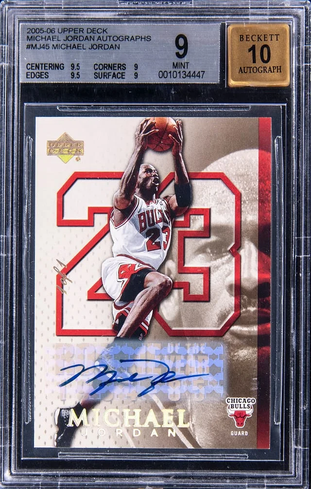 2005-06 Upper Deck Michael Jordan Autograph #MJA45 card image