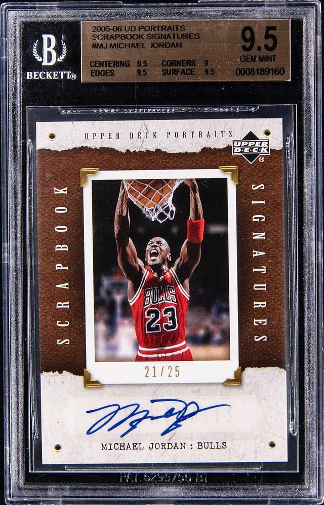 2005-06 Upper Deck Michael Jordan Scrapbook Signatures #SB-MJ card image
