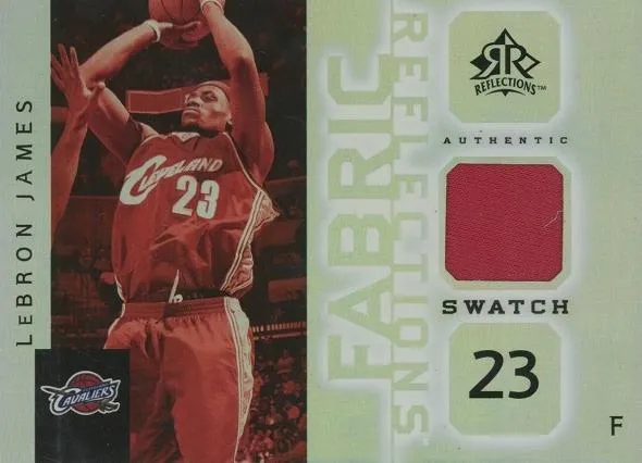 2005-06 Upper Deck Reflections Lebron James Fabric Reflections #FR-LJ card image