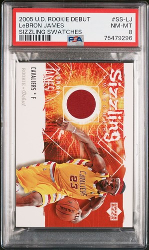 2005-06 Upper Deck Rookie Debut Lebron James Sizzling Swatches #SS-LJ card image
