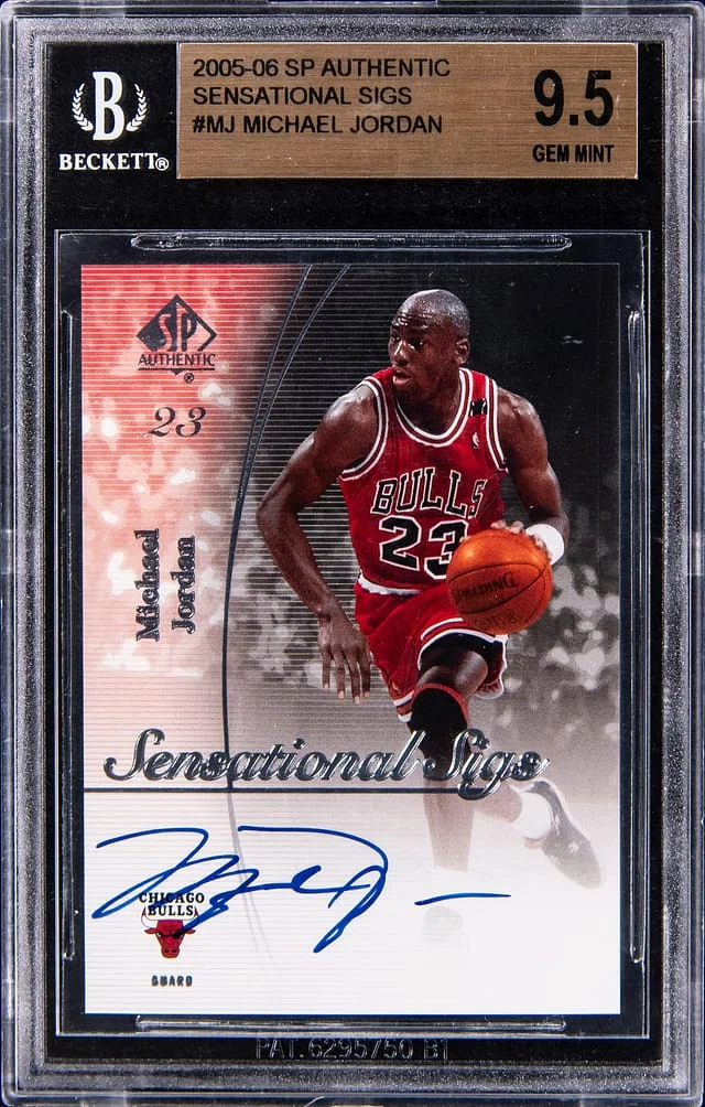 2005-06 Upper Deck SP Authentic Michael Jordan Sensational Sigs #SS-MJ card image