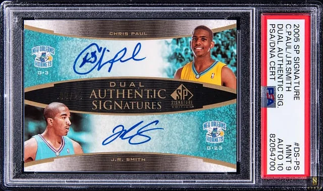 2005-06 Upper Deck SP Chris Paul/J.R. Smith Signature Dual Authentic Signatures #DS-PS card image