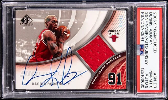 2005-06 Upper Deck SP Game Used Dennis Rodman Significant Numbers Autograph Jersey #SN-DR card image