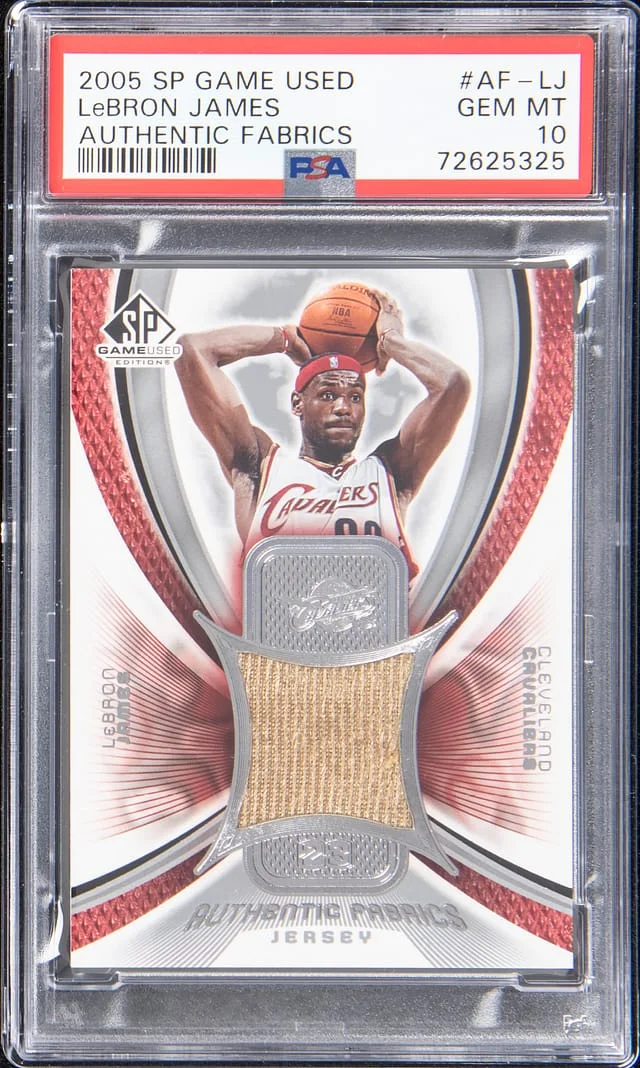 2005-06 Upper Deck SP Game Used LeBron James Authentic Fabrics #AF-LJ card image