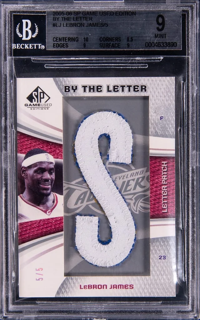 2005-06 Upper Deck SP Game Used LeBron James Edition By The Letter S #LJ card image