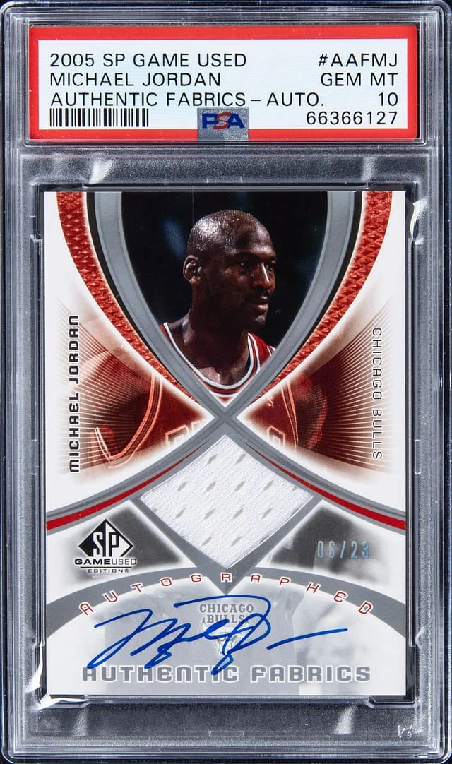 2005-06 Upper Deck SP Game Used Michael Jordan Authentic Fabrics Autographed #AAF-MJ card image