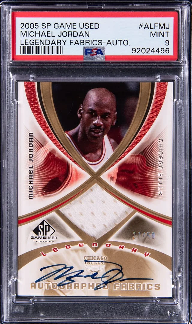 2005-06 Upper Deck SP Game Used Michael Jordan Autographed Legendary Fabrics #ALF-MJ card image