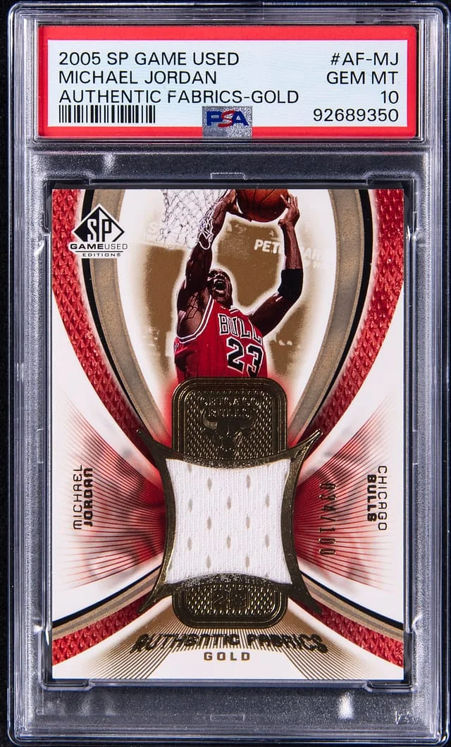 2005-06 Upper Deck SP Game Used Michael Jordan Game-Used Authentic Fabrics Gold #AF-MJ card image
