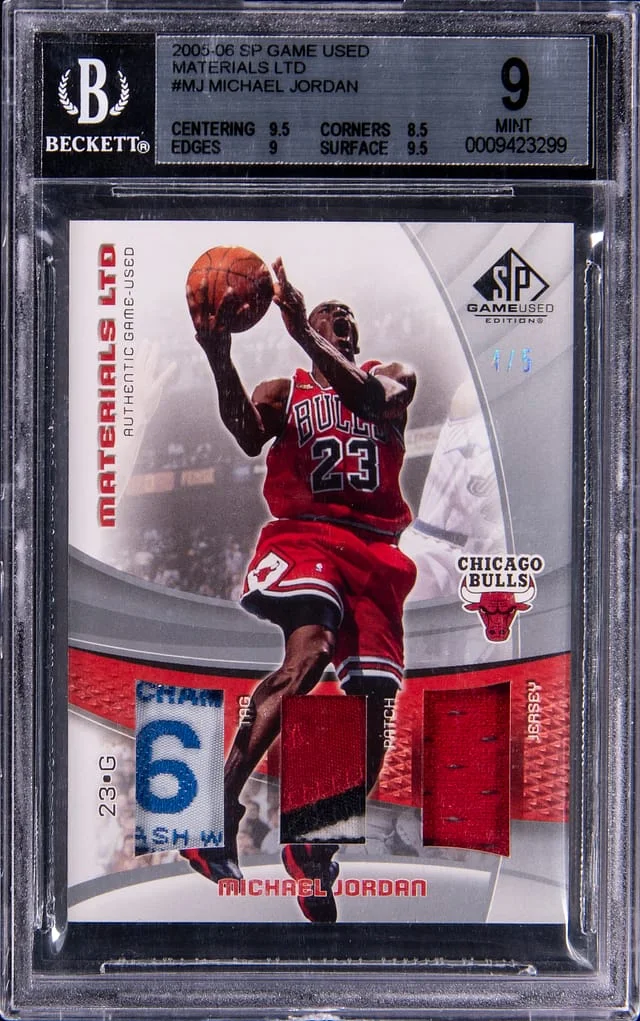 2005-06 Upper Deck SP Game Used Michael Jordan Game-Used Materials LTD #MJ card image