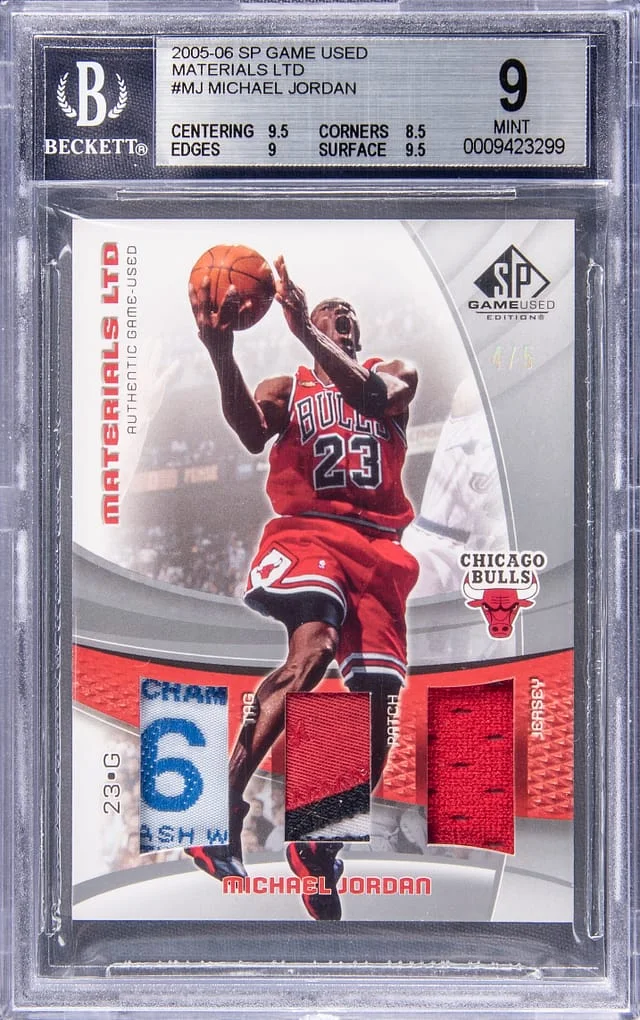 2005-06 Upper Deck SP Game Used Michael Jordan Game-Used Materials LTD #SPL-MJ card image