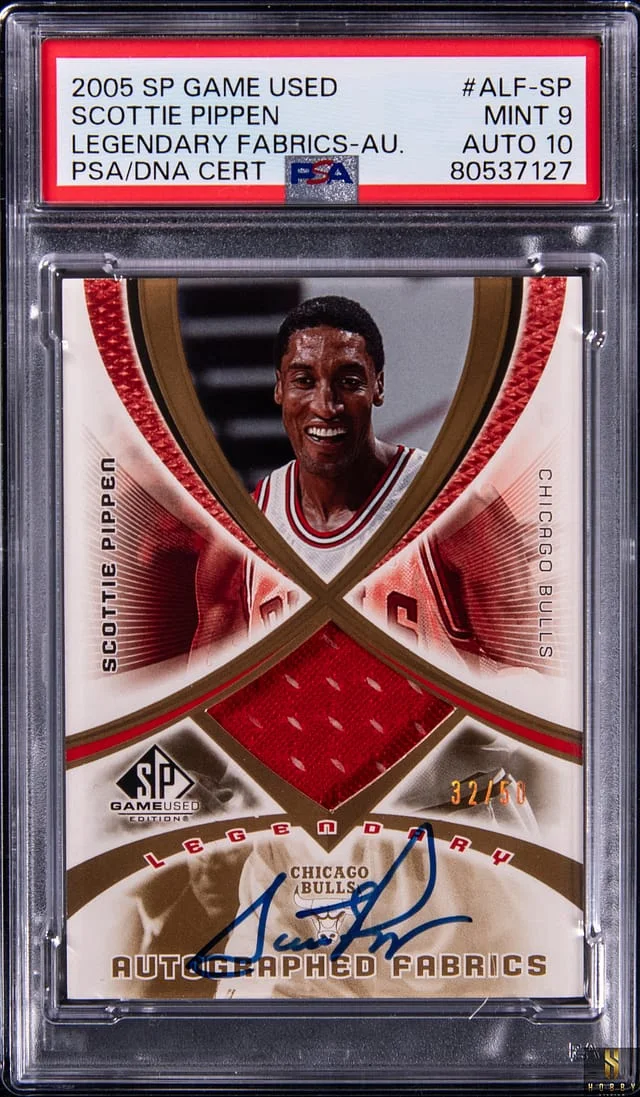 2005-06 Upper Deck SP Game Used Scottie Pippen Legendary Fabrics Autograph #ALF-SP card image
